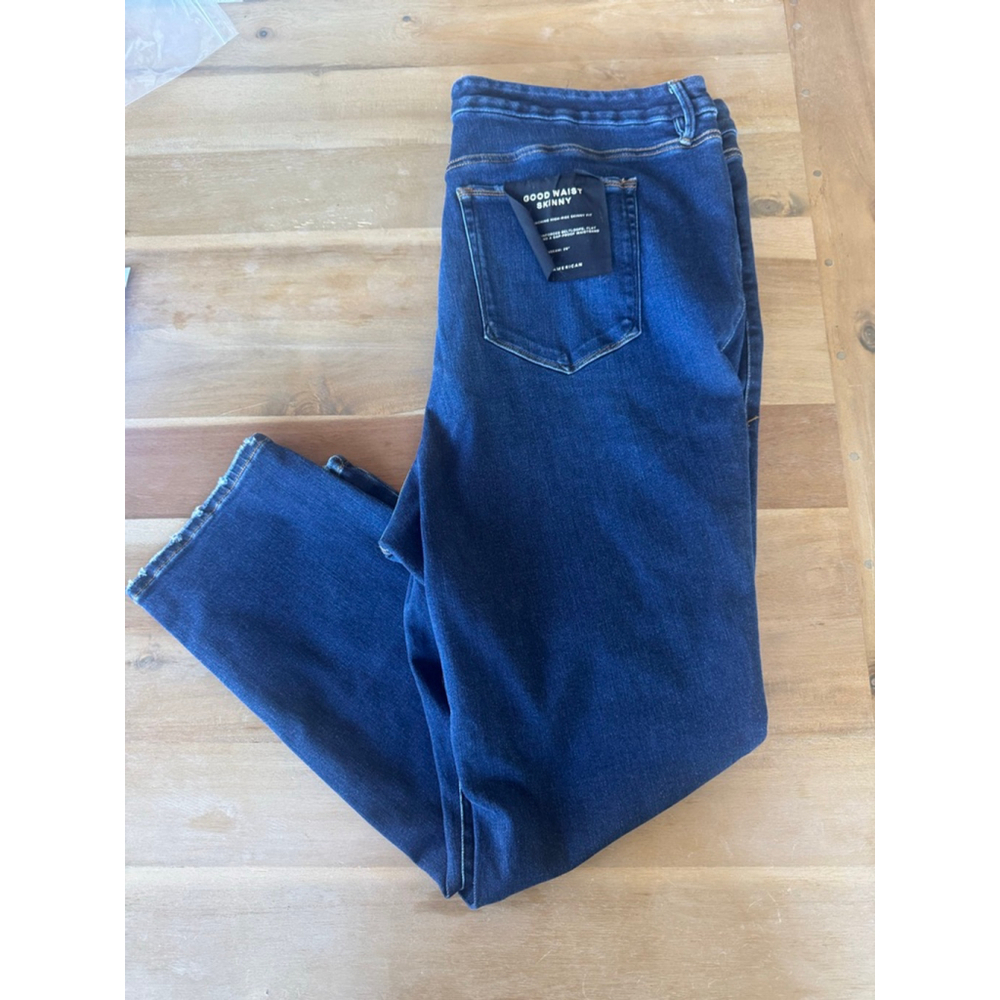 Good American Blue Good Waist Skinny Jeans Plus Size 26